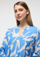 Blouse in blue printed