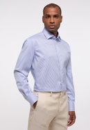 COMFORT FIT Shirt in royal blue striped