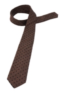 Cravate marron structuré