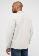 MODERN FIT Overshirt in grey plain