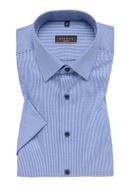 ETERNA textured cotton short-sleeved shirt SLIM FIT