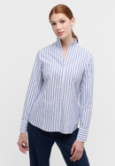 Oxford Shirt Blouse in navy gestreept