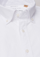 REGULAR FIT Hemd in weiß unifarben