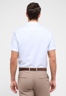 SLIM FIT Linen Shirt in pastel blue plain