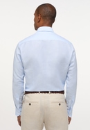 MODERN FIT Linen Shirt in himmelblau unifarben