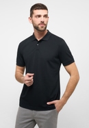 MODERN FIT Polo shirt in black plain
