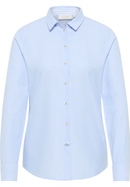 Oxford Shirt Bluse in hellblau unifarben