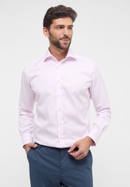 MODERN FIT Cover Shirt in rosa unifarben