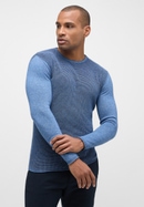 Knitted jumper in denim structured