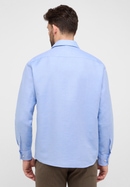 COMFORT FIT Linen Shirt in azure plain