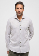 MODERN FIT Shirt in khaki striped