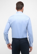 SLIM FIT Cover Shirt in blau unifarben