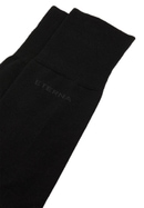 Socks in black plain
