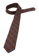 Cravate marron à carreaux