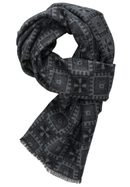 Scarf in black checkered