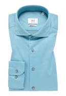 MODERN FIT Soft Luxury Shirt in azuurblauw vlakte