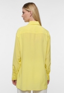 overhemdblouse in geel vlakte