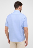 COMFORT FIT Linen Shirt in azurblau unifarben