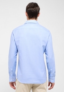 SLIM FIT Linen Shirt in azure plain