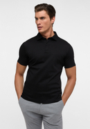 SLIM FIT Jersey Shirt in zwart vlakte
