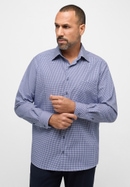 COMFORT FIT Shirt in dark blue checkered