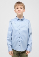 Soft Luxury Shirt in hellblau unifarben