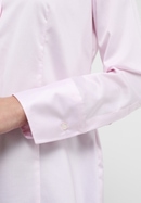 Satin Shirt Bluse in rosa unifarben
