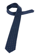 Krawatte in navy getupft