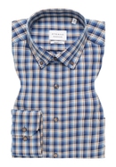 MODERN FIT Shirt in blue-gray checkered