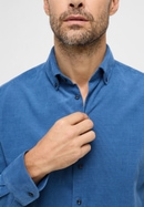 MODERN FIT Hemd in rauchblau unifarben