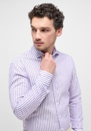 SLIM FIT Shirt in plum striped