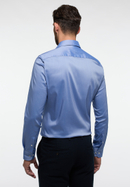 SLIM FIT Performance Shirt in medium blue plain