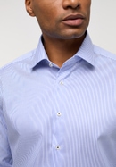 MODERN FIT Shirt in royal blue striped