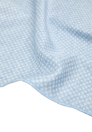 Pochette de costume bleu/beige imprimé