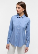 shirt-blouse in indigo plain