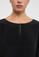 T-shirt blouse in black plain