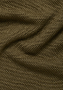 Knitted jumper in green plain
