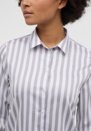 shirt-blouse in grey striped