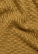 Gebreide pullover in curry vlakte