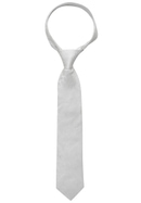 Tie in silver patterned