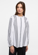 shirt-blouse in black striped
