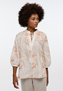 blouseshirt in oranje vlakte