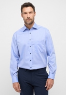 COMFORT FIT Shirt in blue plain