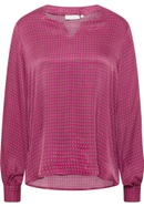 slip-on blouse in pink printed