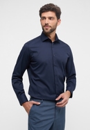 MODERN FIT Cover Shirt in navy unifarben