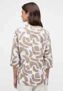 tunic in khaki printed