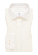 MODERN FIT Linen Shirt in champagnekleurig vlakte
