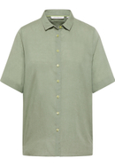 shirt-blouse in khaki plain