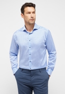 MODERN FIT Performance Shirt in blauw gedrukt