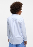 Oxford Shirt Bluse in hellblau gestreift
